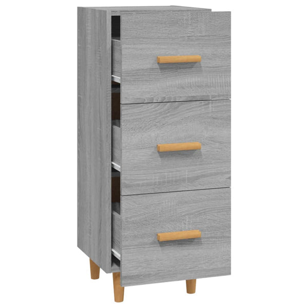 Graues Sideboard Konner 34,5x34x90cm (Holz)