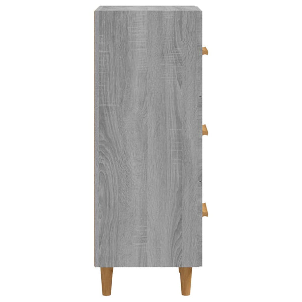Graues Sideboard Konner 34,5x34x90cm (Holz)