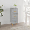 Graues Sideboard Konner 34,5x34x90cm (Holz)