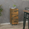 Schrank Patrache, Räuchereiche, 34,5x34x90cm (Holz)