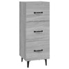 Graues Sideboard Patrache 34,5x34x90cm (Holz)