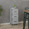 Graues Sideboard Patrache 34,5x34x90cm (Holz)