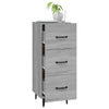 Graues Sideboard Patrache 34,5x34x90cm (Holz)