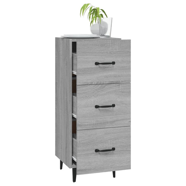 Graues Sideboard Patrache 34,5x34x90cm (Holz)