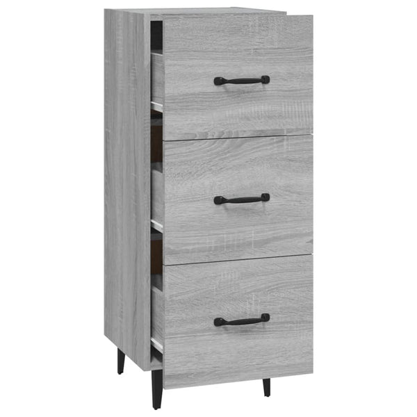 Graues Sideboard Patrache 34,5x34x90cm (Holz)