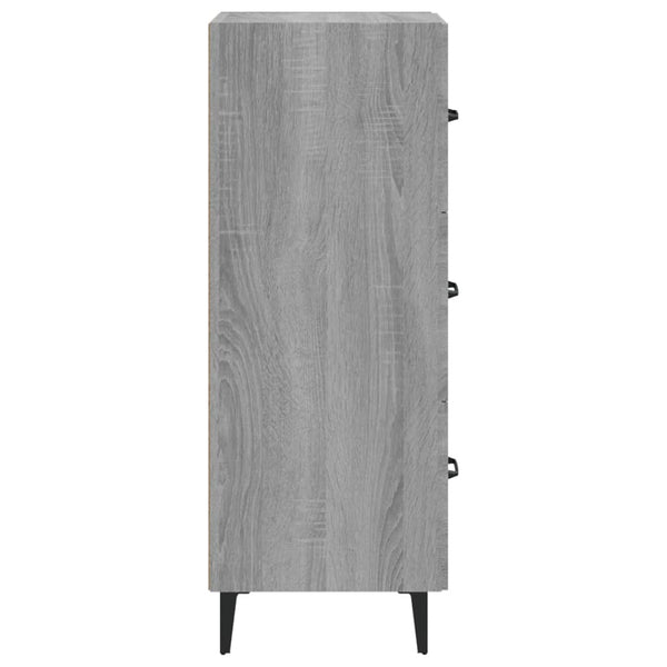 Graues Sideboard Patrache 34,5x34x90cm (Holz)