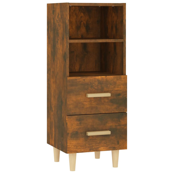 Sideboard Traianus aus Räuchereiche, 34,5x34x90cm (Holz)
