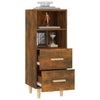 Sideboard Traianus aus Räuchereiche, 34,5x34x90cm (Holz)