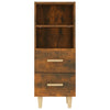 Sideboard Traianus aus Räuchereiche, 34,5x34x90cm (Holz)