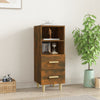Sideboard Traianus aus Räuchereiche, 34,5x34x90cm (Holz)