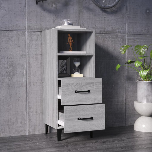 Graues Sideboard Mariet 34,5x34x90cm (Holz)
