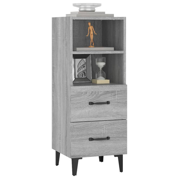 Graues Sideboard Mariet 34,5x34x90cm (Holz)