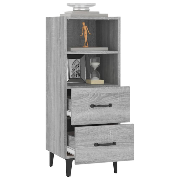 Graues Sideboard Mariet 34,5x34x90cm (Holz)