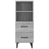Graues Sideboard Mariet 34,5x34x90cm (Holz)