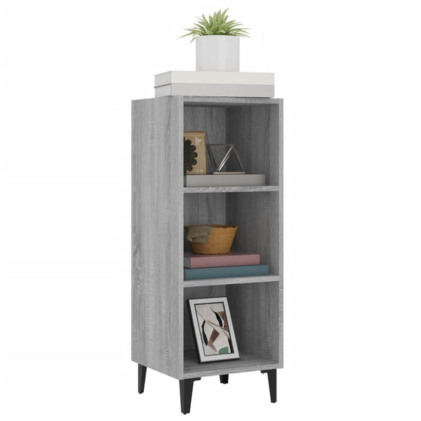 Graues Sideboard Komornicki 34,5x32,5x90cm (Holz)