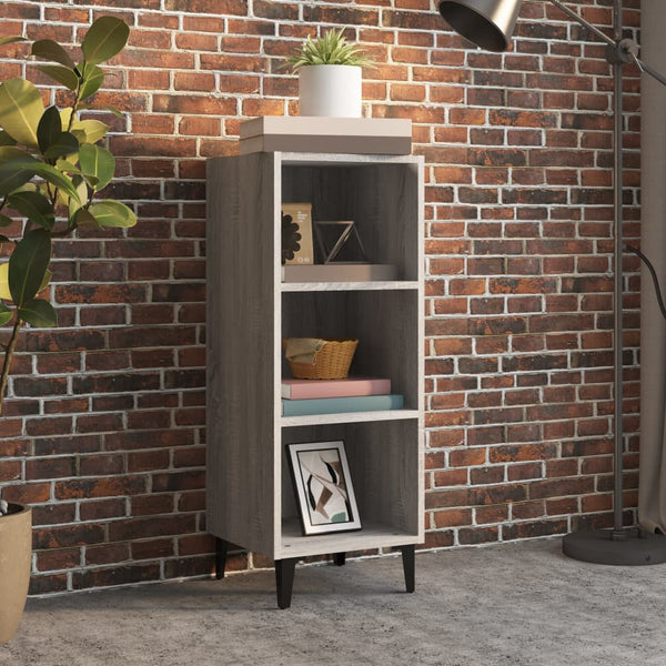 Graues Sideboard Komornicki 34,5x32,5x90cm (Holz)