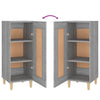 Graues Sideboard Kandy 34,5x34x90cm (Holz)