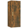 Wandschrank Tenciuc aus geräucherter Eiche 34,5x34x90cm (Holz)