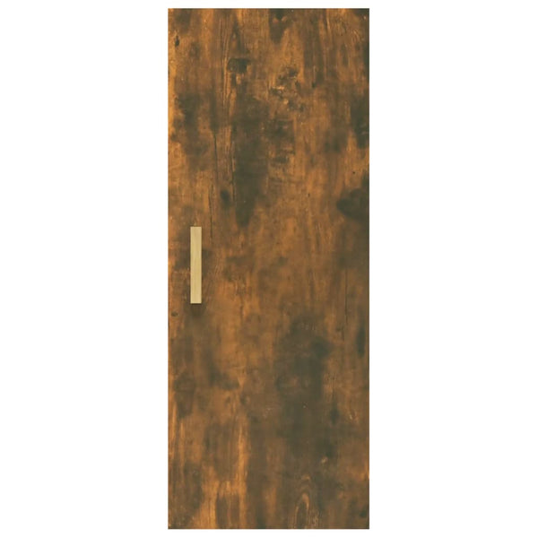 Wandschrank Tenciuc aus geräucherter Eiche 34,5x34x90cm (Holz)