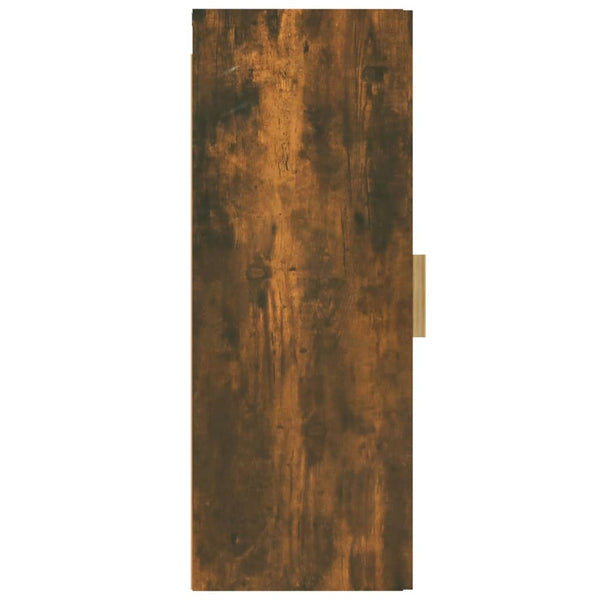 Wandschrank Tenciuc aus geräucherter Eiche 34,5x34x90cm (Holz)
