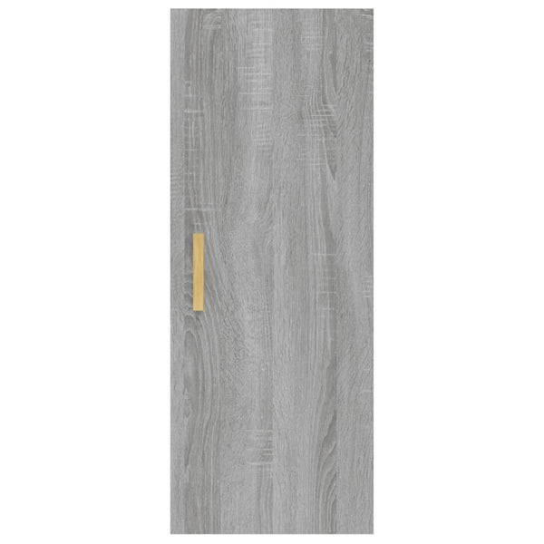 Harmaa seinäkaappi Tenciuc 34,5x34x90cm (puinen)
