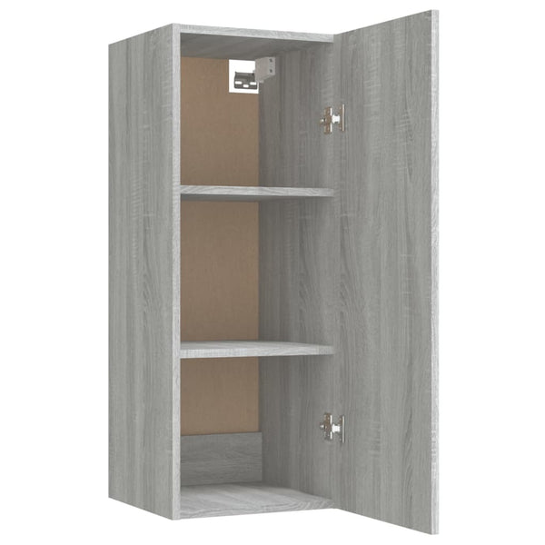 Harmaa seinäkaappi Tenciuc 34,5x34x90cm (puinen)