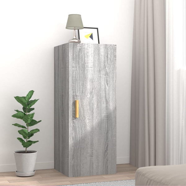 Harmaa seinäkaappi Tenciuc 34,5x34x90cm (puinen)