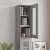 Grauer hängender Wandschrank Ghenu 34,5x34x90cm (Sonoma)