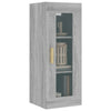 Grauer hängender Wandschrank Ghenu 34,5x34x90cm (Sonoma)