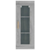 Grauer hängender Wandschrank Ghenu 34,5x34x90cm (Sonoma)