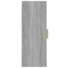Grauer hängender Wandschrank Ghenu 34,5x34x90cm (Sonoma)