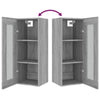 Grauer hängender Wandschrank Ghenu 34,5x34x90cm (Sonoma)