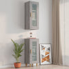 Grauer hängender Wandschrank Ghenu 34,5x34x90cm (Sonoma)