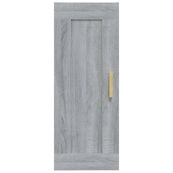 Grauer Wandschrank Domnaru 35x34x90cm (Holz)