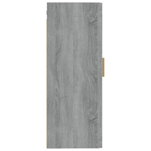 Grauer Wandschrank Domnaru 35x34x90cm (Holz)
