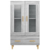 Harmaa kaappi Fethi 70x31x115cm (puinen)
