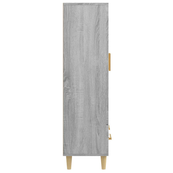 Harmaa kaappi Fethi 70x31x115cm (puinen)