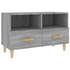 Grauer TV-Schrank Irinuca 80x36x50cm (Holz)