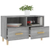 Grauer TV-Schrank Irinuca 80x36x50cm (Holz)