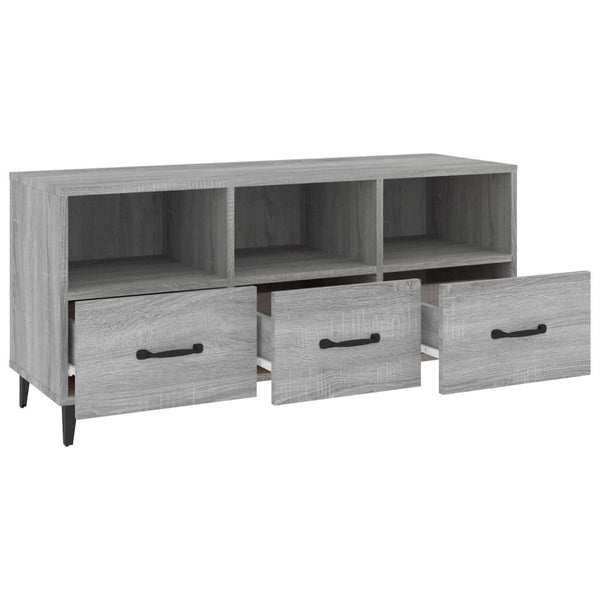 Graues TV-Möbel Temes 102x35x50cm (Holz)