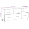 Graues TV-Möbel Temes 102x35x50cm (Holz)