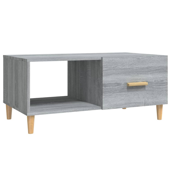 Grauer Couchtisch Szelyes 89,5x50x40cm (Holz)
