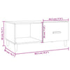 Grauer Couchtisch Szelyes 89,5x50x40cm (Holz)