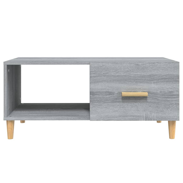 Grauer Couchtisch Szelyes 89,5x50x40cm (Holz)