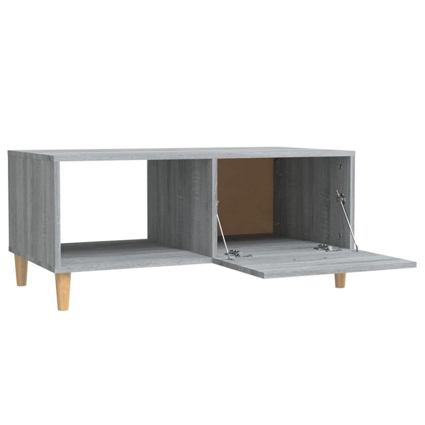Grauer Couchtisch Szelyes 89,5x50x40cm (Holz)