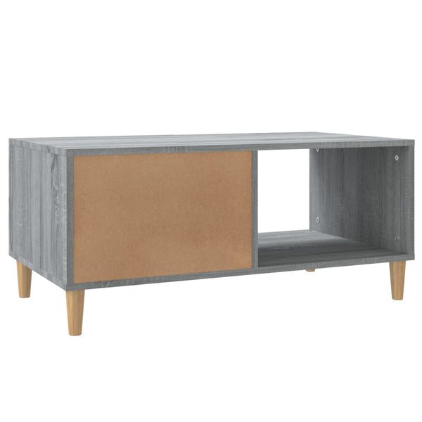 Grauer Couchtisch Szelyes 89,5x50x40cm (Holz)