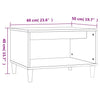 Grauer Couchtisch Slagiana 60x50x40cm (Holz)
