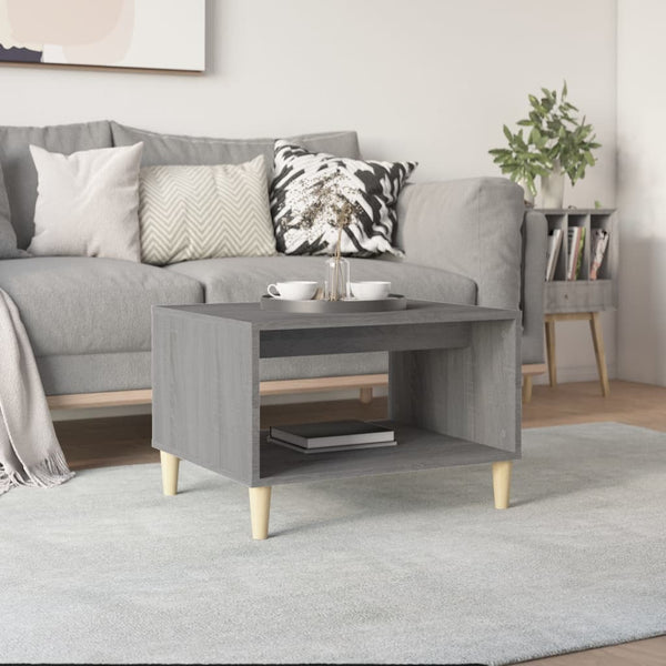 Grauer Couchtisch Slagiana 60x50x40cm (Holz)