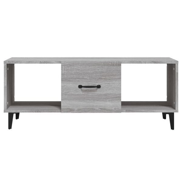 Grauer Couchtisch Konstantin 102x50x40cm (Holz)