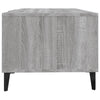 Grauer Couchtisch Konstantin 102x50x40cm (Holz)